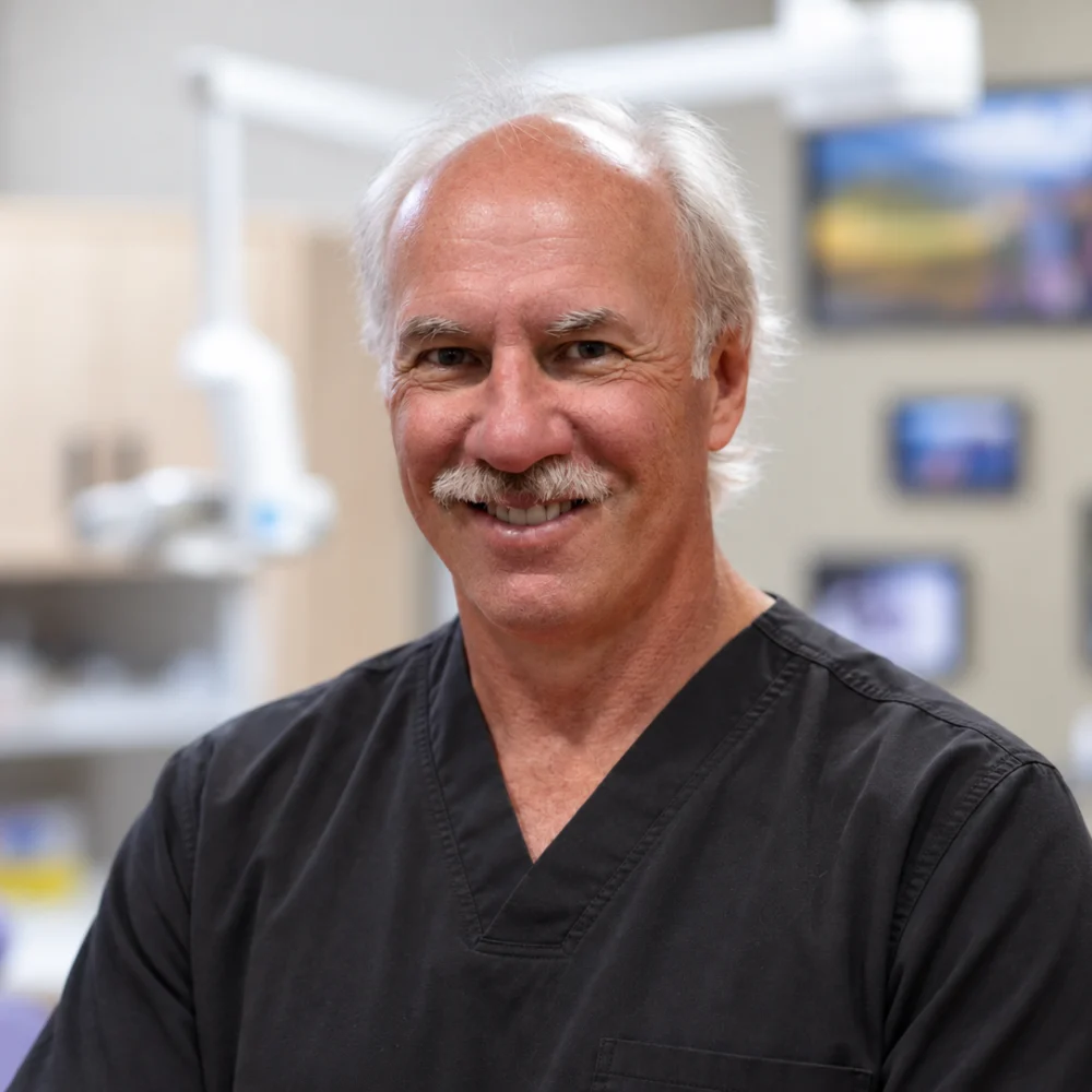 Dr. Gordon Poznikoff, general and family dentist at Heritage Dental Centre in South Edmonton